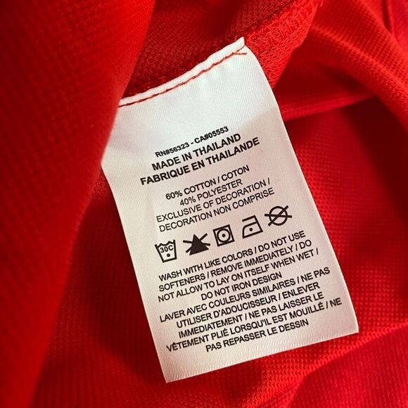 Nike Tiger Woods TW Fist Pump Golf Polo Red Masters DC0347-657 Mens size M New - Picture 11 of 12